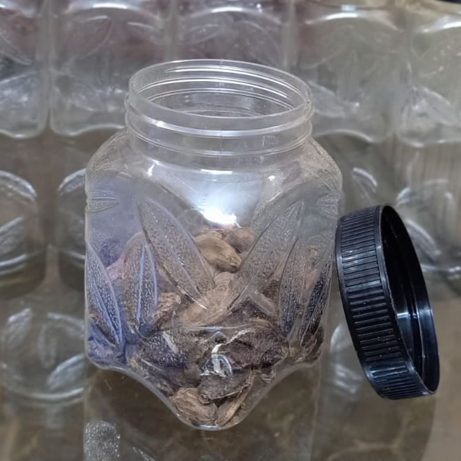 single jar with cap on side