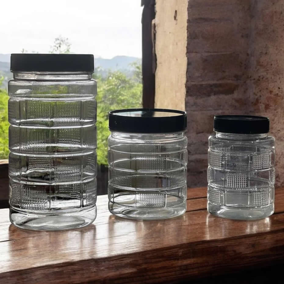18 cubic jars - img