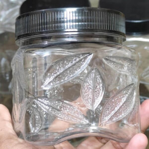 Medium Leaf Design Pure Plastic Jar