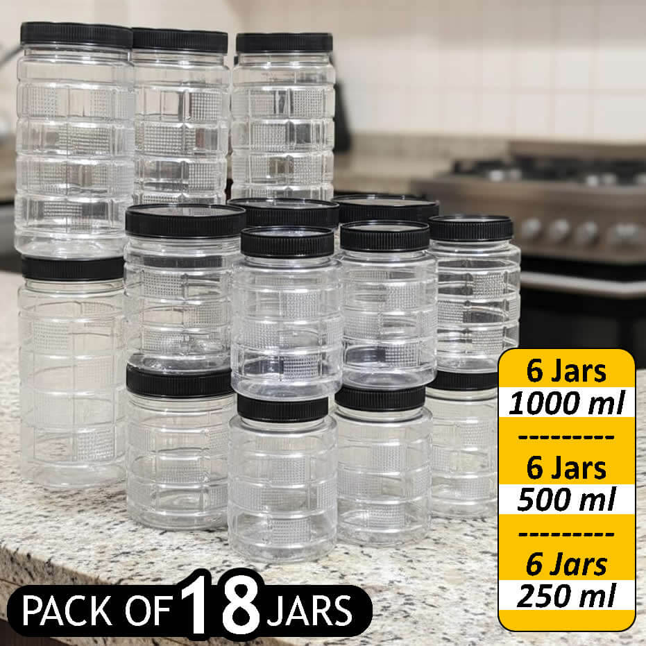 Pack of 18 Cubic Jars Set at Sale Price in Pakistan
