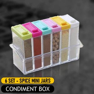 condiment box spice jars 100 ml for kitchen shelf