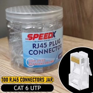 speedx 100 rj-45 connectors jar